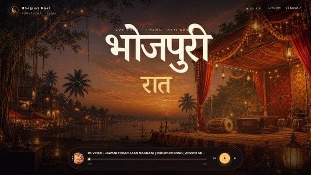भोजपुरी रात website screenshot