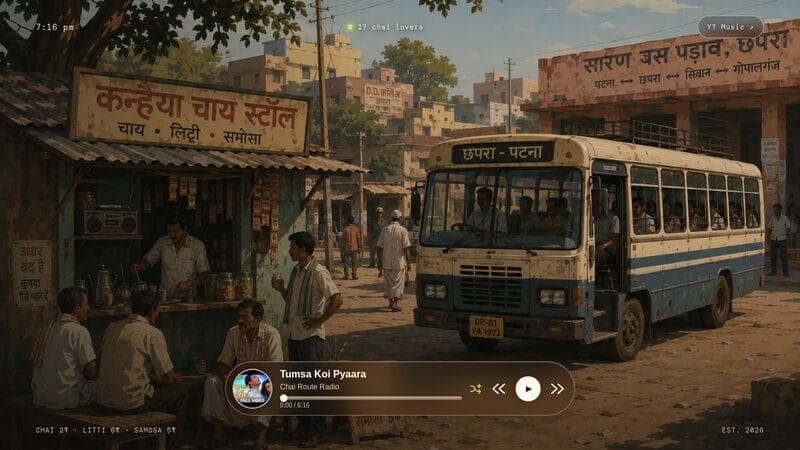 Chai Route Radio website screenshot