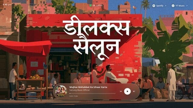 डीलक्स सैलून website screenshot