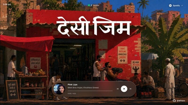 Desi Gym website screenshot