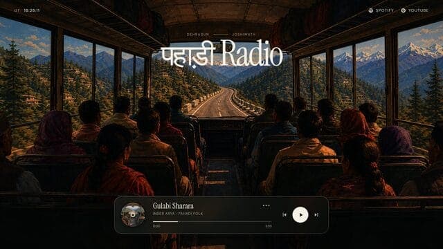 Pahadi Radio website screenshot