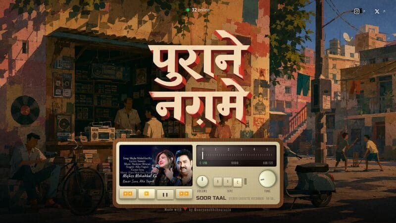 Purane Naghme website screenshot